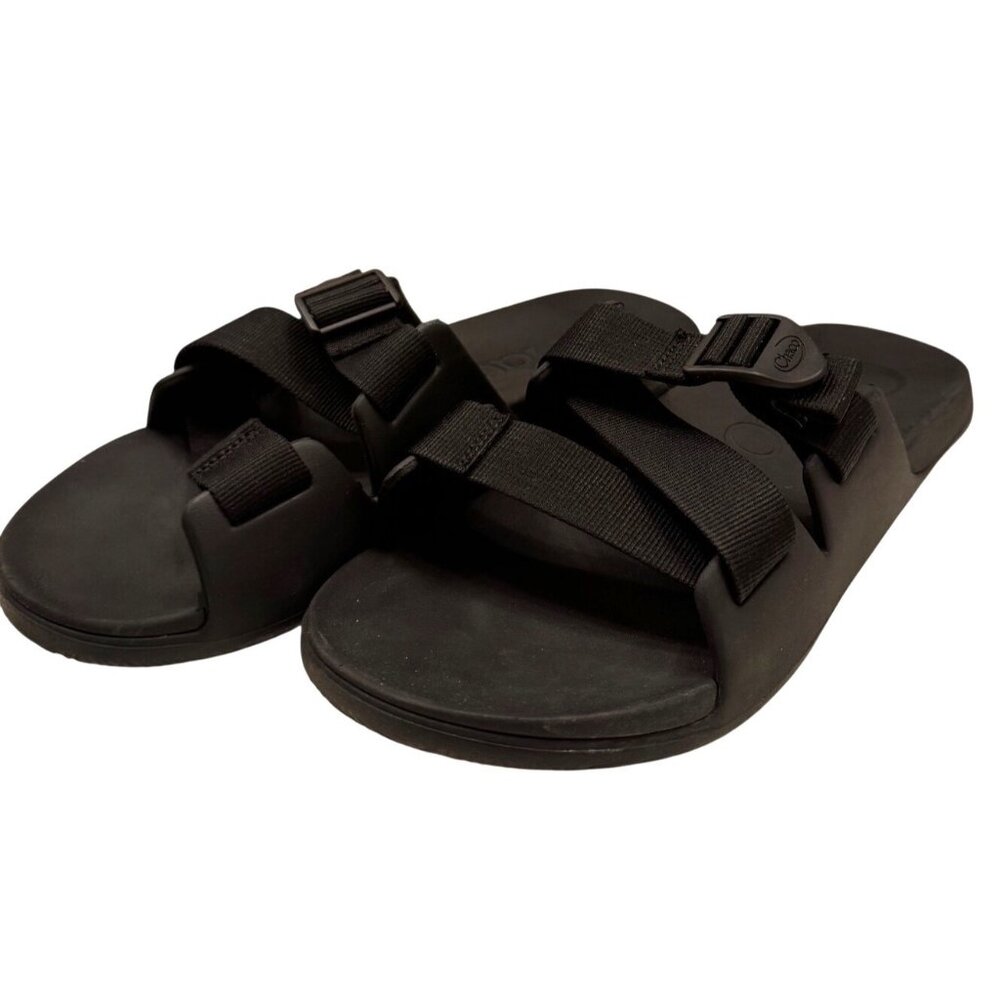 Chaco Chillos Slide Black Side 9 NWB Slip On Sandal EU 42 Men's - Picture 3 of 13